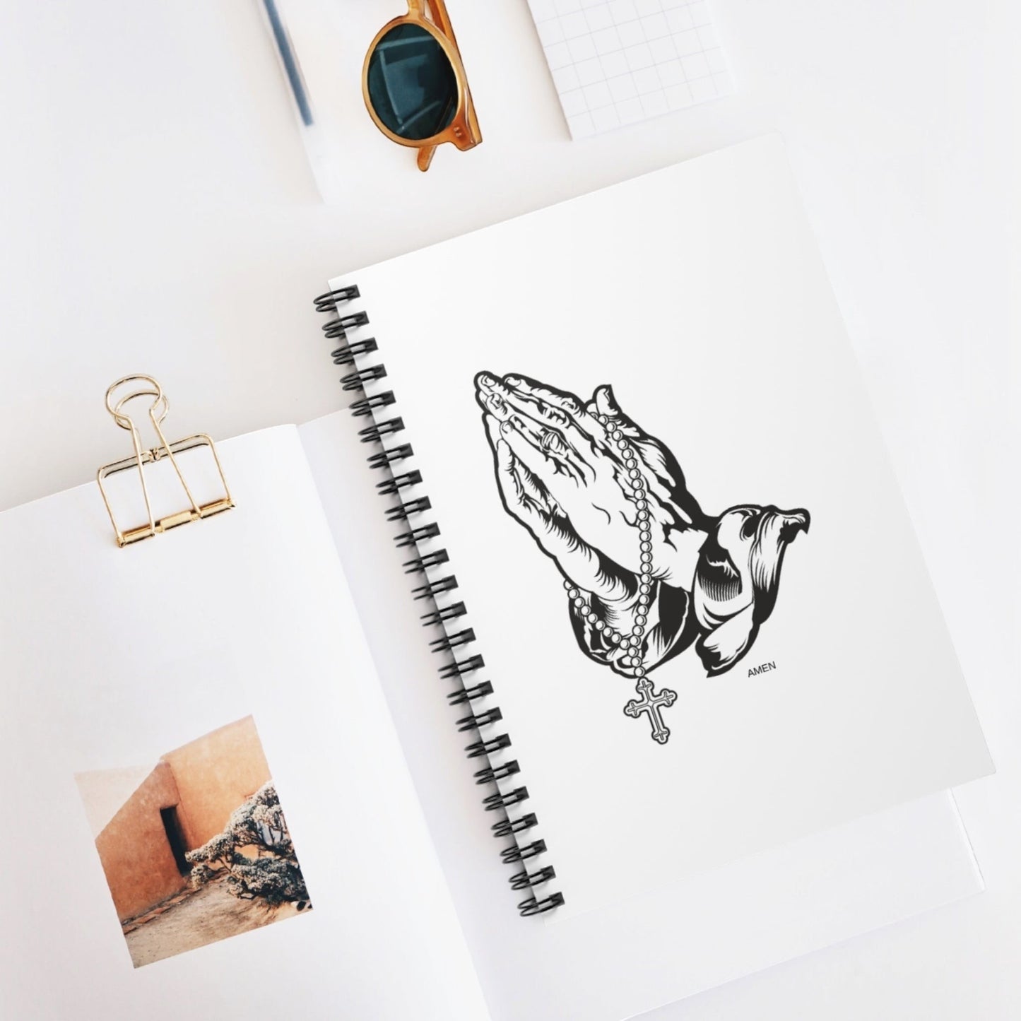 Praying Hands Spiral Notebook