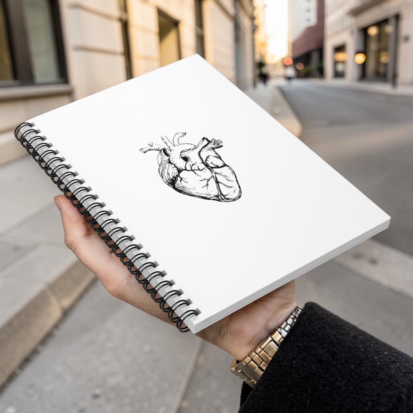 Anatomical Heart Spiral Notebook — Ruled Journal for Medical Students & Artists