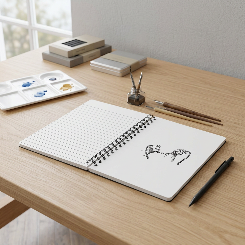 Knife Piercing Anatomical Heart Journal