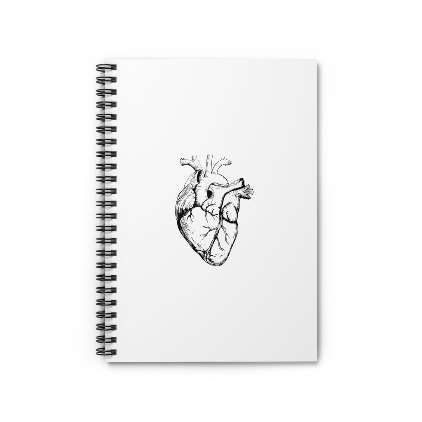Anatomical Heart Spiral Notebook — Ruled Journal for Medical Students & Artists